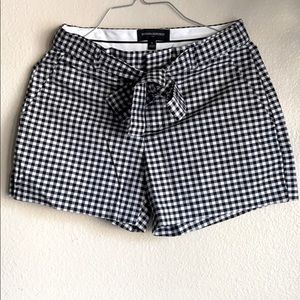Black & White Gingham High Waist Short | Sz. 0